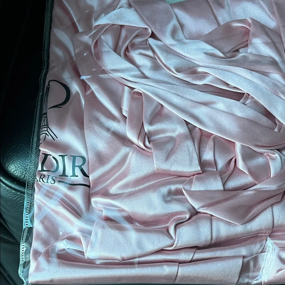 Pink Women's Satin Robe - Picture 4 of 6
